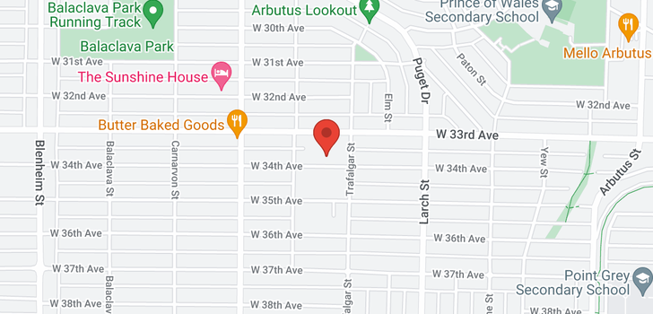 map of 2745 W 34TH AVENUE